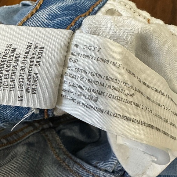 ABERCROMBIE & FITCH Curve Love The Ultra High Rise Ankle Straight Jeans - Picture 9 of 12